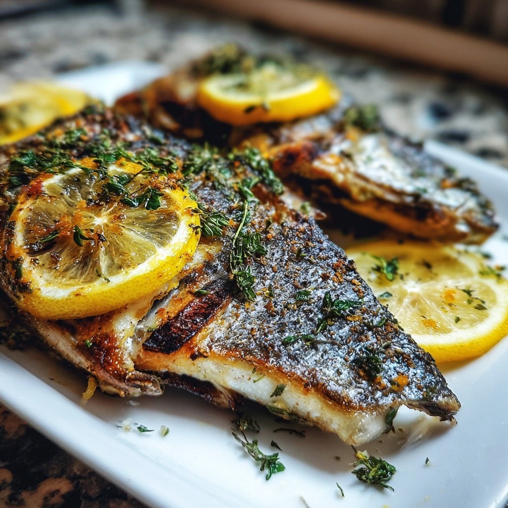 Gesund & Leicht Zitronen-Gegrillter Fisch