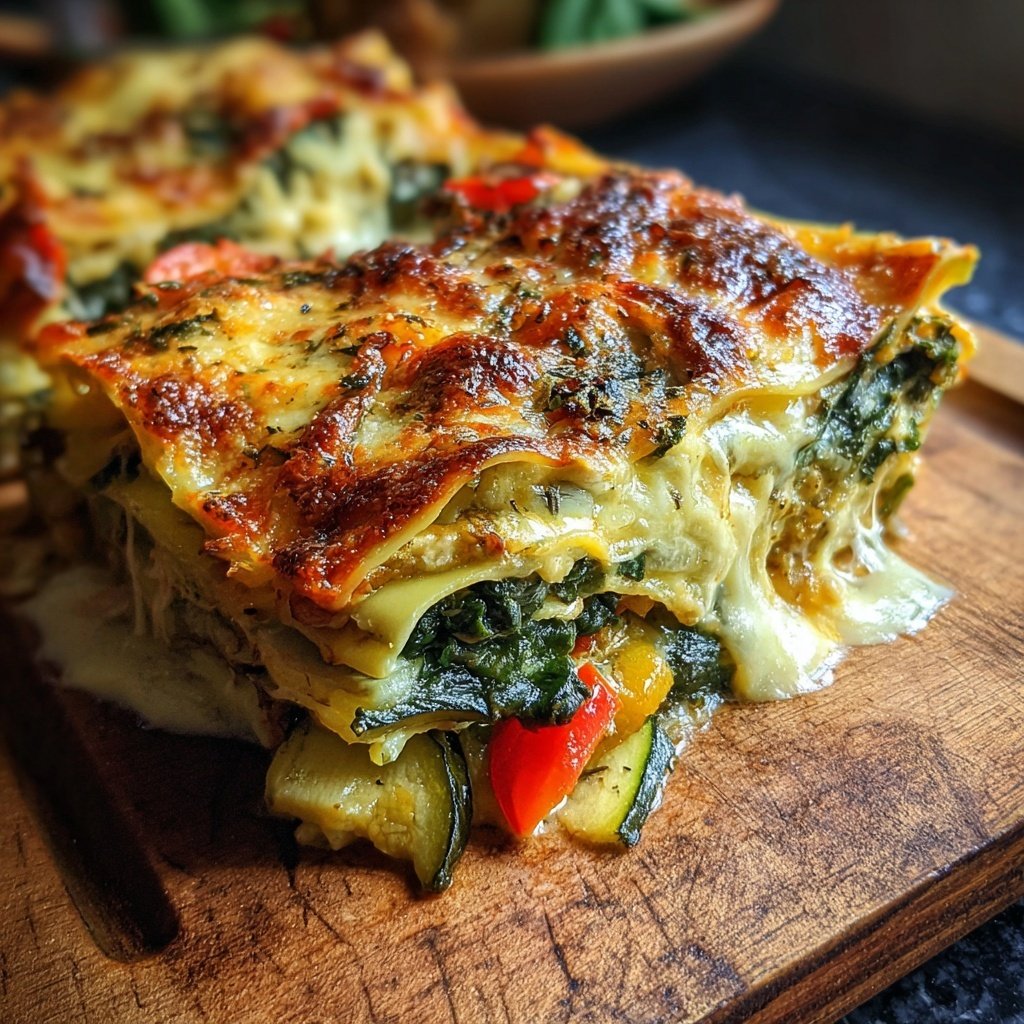 Vegetarische Lasagne mit Gemüse
