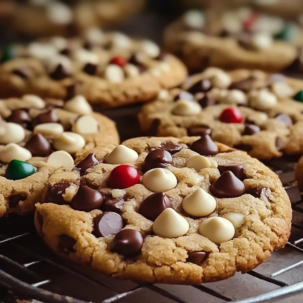 Winter Yummy Chocolate Chip Christmas Cookies