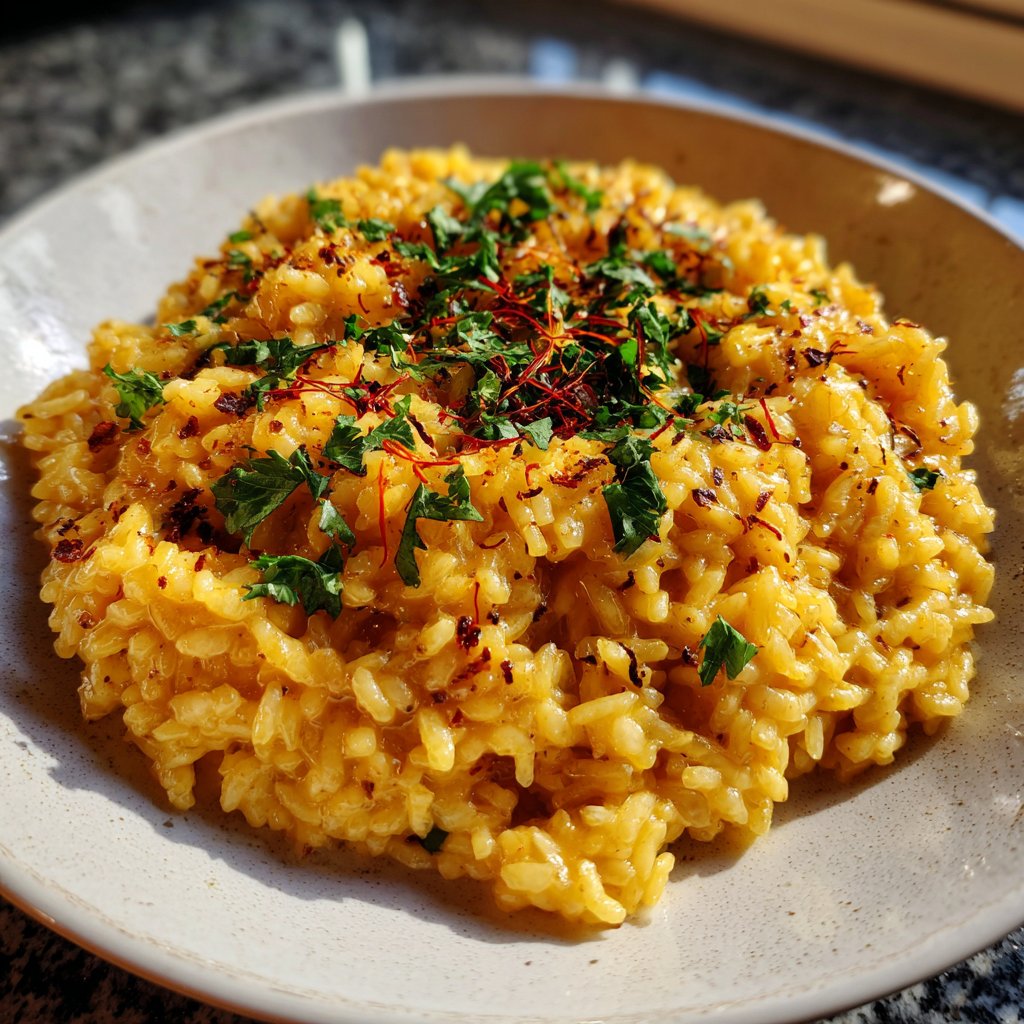Safranrisotto für ein besonderes Dinner