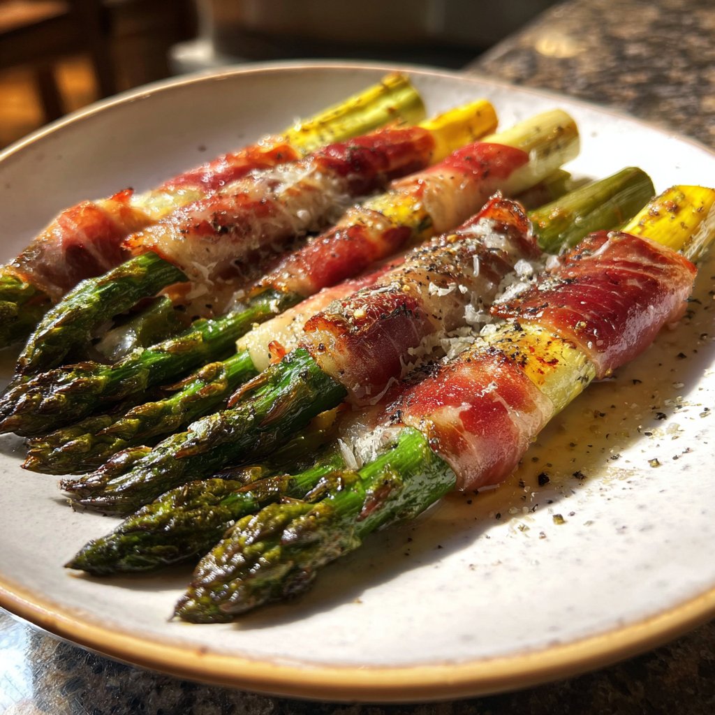 Grüner Spargel Mit Schinken
