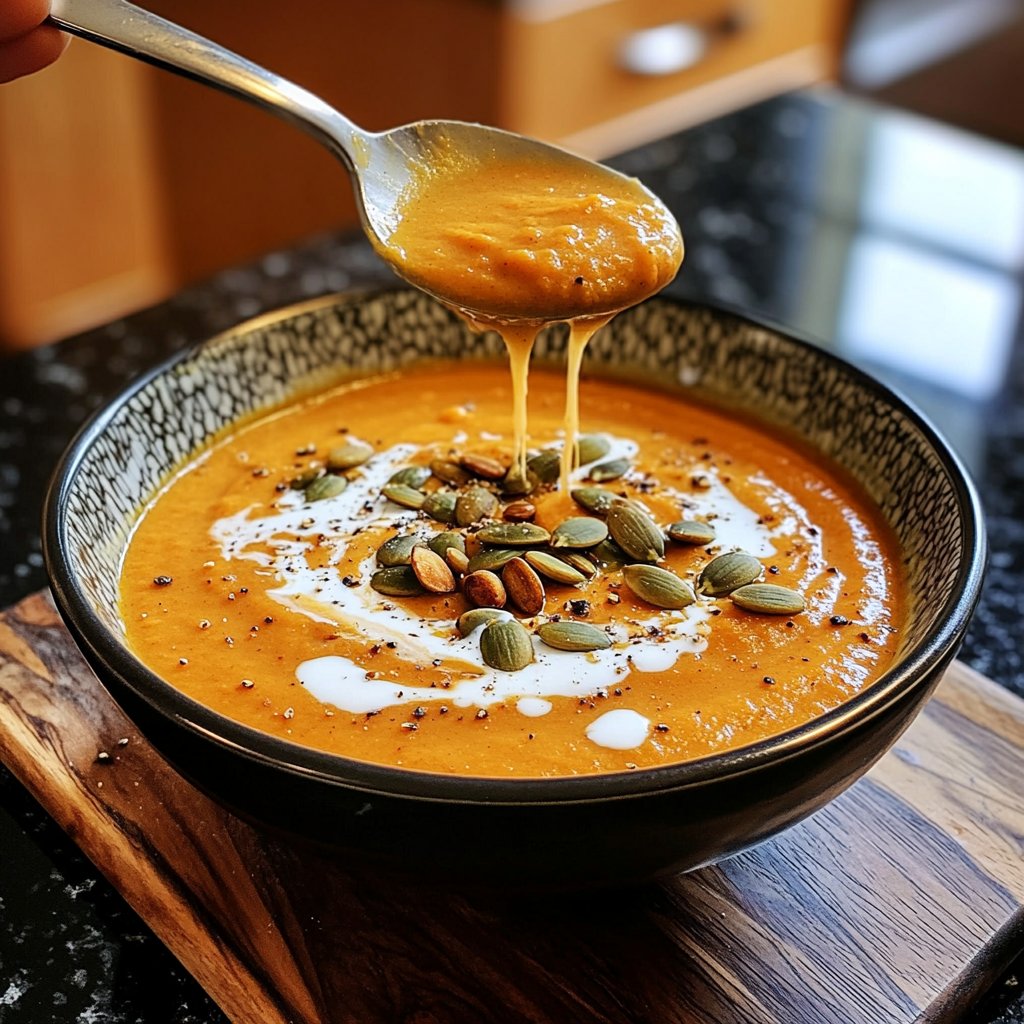 Kürbissuppe cremig vegan