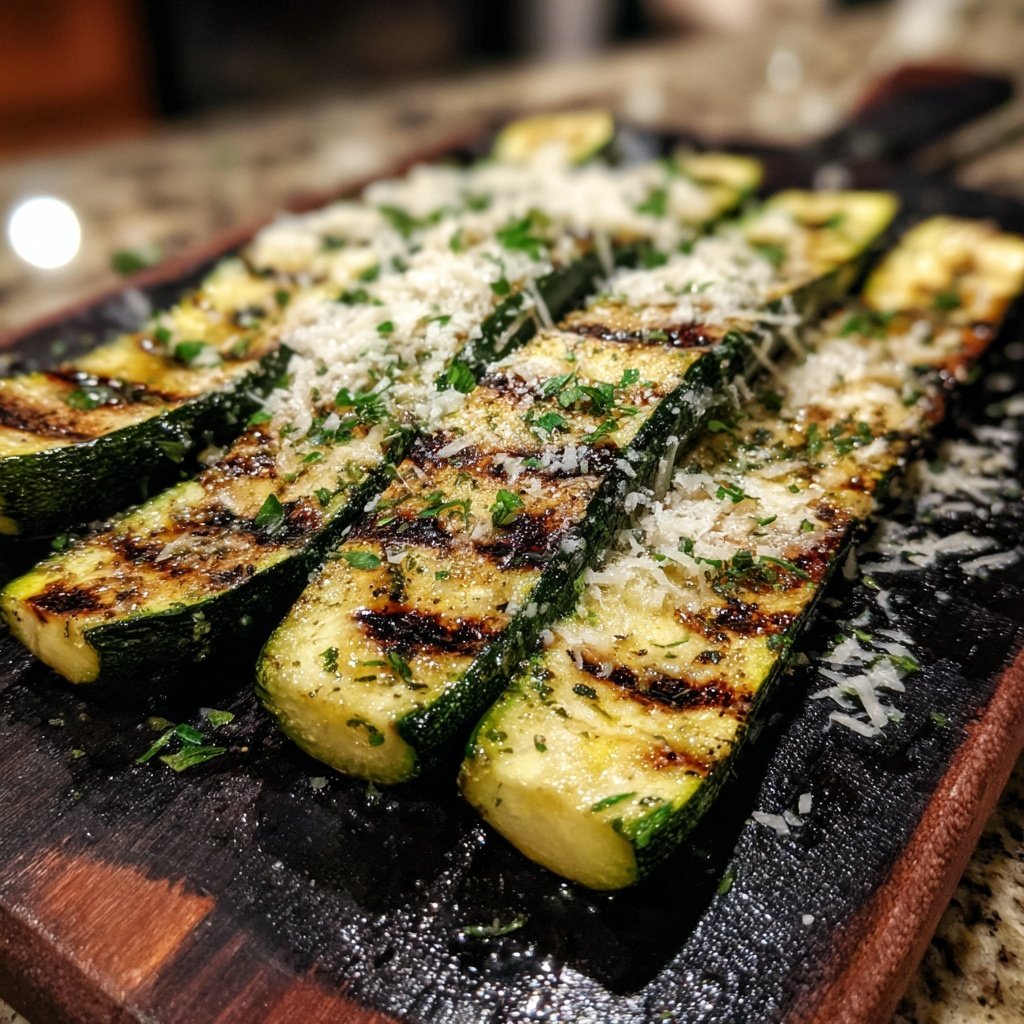 Gegrillte Zucchini Mit Parmesan