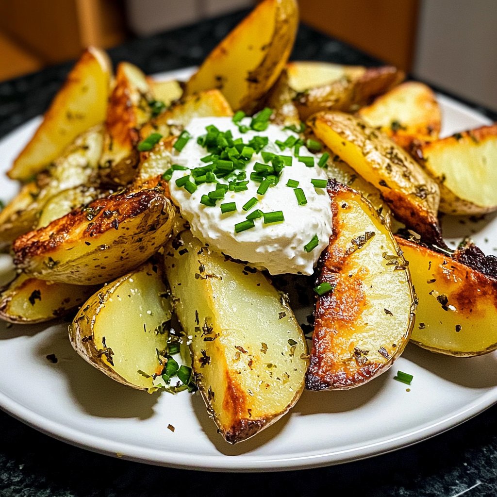 Ofenkartoffeln mit Kräuterquark